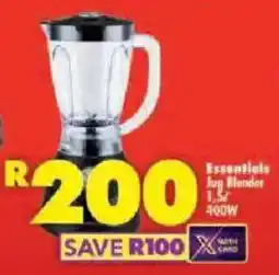Shoprite Essentials Jug Blender 400W offer