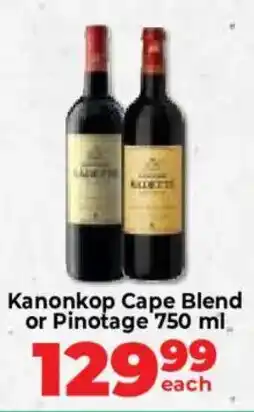 Food Lover's Market Kanonkop Cape Blend or Pinotage offer