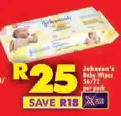 Shoprite Johnson's Baby Wipes offer