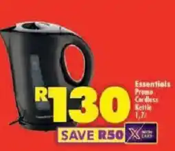 Shoprite Essentials Promo Cordless Kettle offer