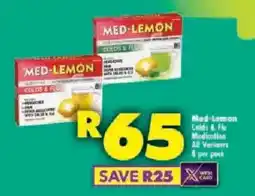 Shoprite Med-Lemon Colds & Flu Medication All Variants offer