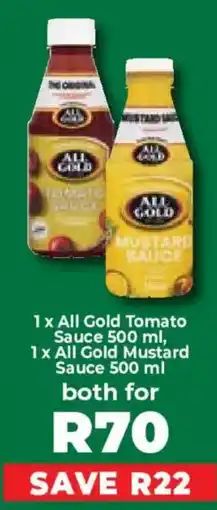 Food Lover's Market All Gold Tomato Sauce and All Gold Mustard Sauce offer