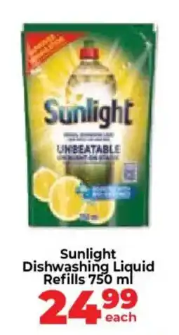 Food Lover's Market Sunlight Dishwashing Liquid Refills offer