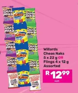 Game Willards Cheas Naks or Flings offer