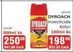 KitKat Cash and Carry DYROACH Insecticide Killer 300ml 6s offer