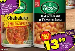 Shoprite Rhodes Baked Beans in Tomato Sauce offer