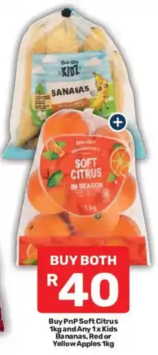 Pick n Pay PnP Soft Citrus and Any Kids Bananas, Red or Yellow Apples offer