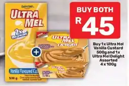 Pick n Pay Danone Ultra Mel Vanilla Custard and Ultra Mel Delight Assorted offer