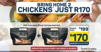 Pick n Pay PnP Rotisserie Whole Chicken Assorted offer