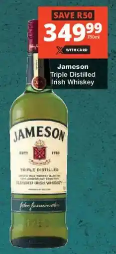 Liquor Shop Jameson Triple Distilled Irish Whiskey offer