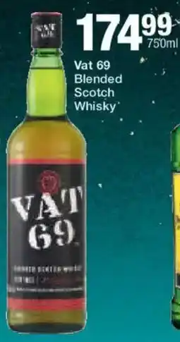 Liquor Shop Vat 69 Blended Scotch Whisky offer