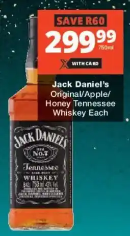 Liquor Shop Jack Daniel's Original/ Apple/ Honey Tennessee Whiskey offer