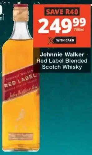 Johnnie Walker Red Label Blended Scotch Whisky