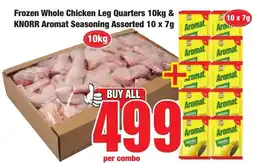 Boxer Superstores Frozen Whole Chicken Leg Quarters & Knorr Aromat Seasoning Assorted offer
