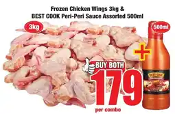 Boxer Superstores Frozen Chicken Wings & Best Cook Peri-Peri Sauce Assorted offer