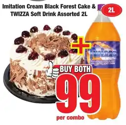 Boxer Superstores Imitation Cream Black Forest Cake & Twizza Soft Drink Assorted offer