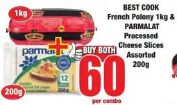 Boxer Superstores Best Cook French Polony & Parmalat Processed Cheese Slices Assorted offer