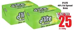 Boxer Superstores D'lite 40% Fat Spread Brick offer