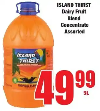 Boxer Superstores Island Thirst Dairy Fruit Blend Concentrate Assorted offer