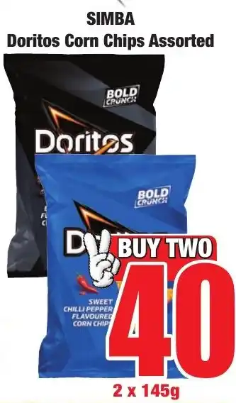 Boxer Superstores Simba Doritos Corn Chips Assorted offer