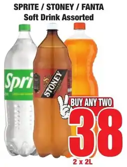Boxer Superstores Sprite/ Stoney/ Fanta Soft Drink Assorted offer