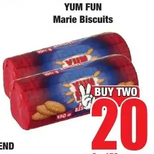 Boxer Superstores Yum Fun Marie Biscuits offer