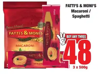 Boxer Superstores Fatti's & Moni's Macaroni/ Spaghetti offer