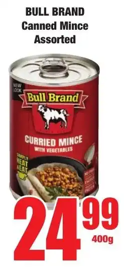 Boxer Superstores Bull Brand Canned Mince Assorted offer