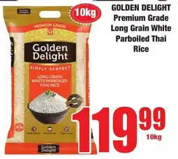 Boxer Superstores Golden Delight Premium Grade Long Grain White Parboiled Thai Rice offer