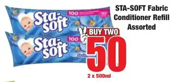 Boxer Superstores Sta-Soft Fabric Conditioner Refill Assorted offer