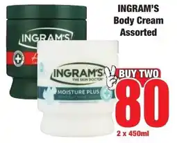 Boxer Superstores Ingram's Body Cream Assorted offer