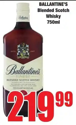 Boxer Superstores Ballantine's Blended Scotch Whisky offer