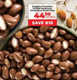 Food Lover's Market Nuggles Chocolate Coated Hazelnuts, Almonds or Brazil Nuts offer