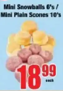 Boxer Mini Snowballs/ Mini Plain Scones offer