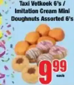 Boxer Taxi Vetkoek/ Imitation Cream Mini Doughnuts Assorted offer