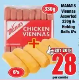 Boxer Mama's Viennas Assorted & Hotdog Rolls offer