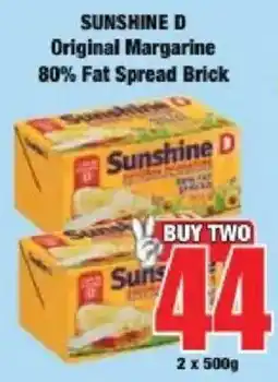 Boxer Sunshine D Original Margarine 80% Fat Spread Brick offer