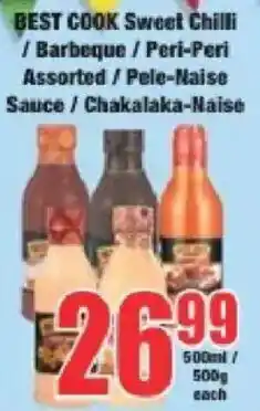 Boxer Best Cook Sweet Chili/ Barbeque/ Peri-Peri Assorted/ Pele-Naise Sauce/ Chakalaka-Naise offer