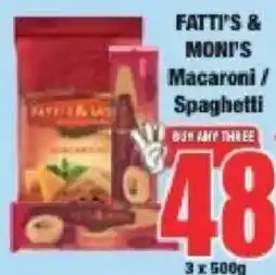 Boxer Fatti's & Moni's Macaroni/ Spaghetti offer