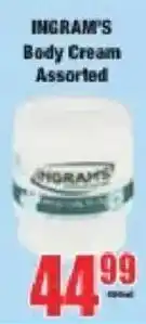 Boxer Ingram's Body Cream Assorted offer