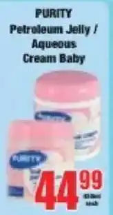 Boxer Purity Petroleum Jelly/ Aqueous Cream Baby offer