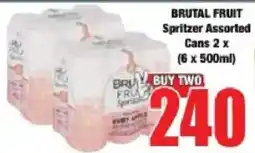 Boxer Brutal Fruit Spritzer Assorted Cans offer