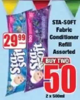 Boxer Sta-soft Fabric Conditioner Refill Assorted offer