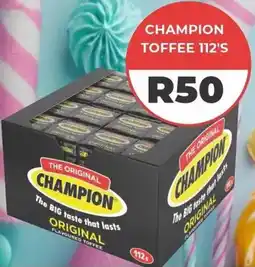 1UP Champion Toffee offer