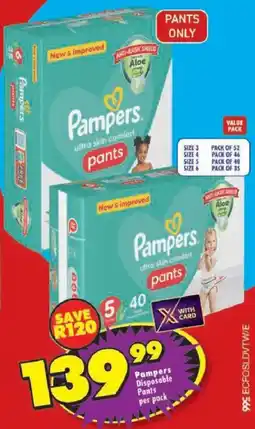 Shoprite Pampers Disposable Pants offer