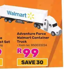 Game Adventure Force Walmart Container Truck offer