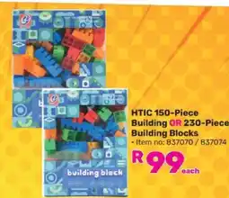 Game HTIC 150-Piece Building OR 230-Piece Building Blocks offer
