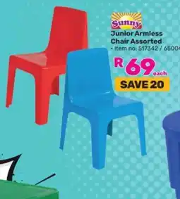 Game Junior Armless Chair Assorted offer