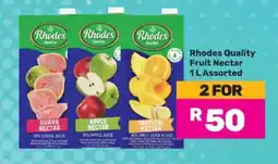 Game Rhodes Quality Fruit Nectar 1L Assorted offer