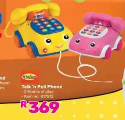 Game Winfun Talk n Pull Phone offer